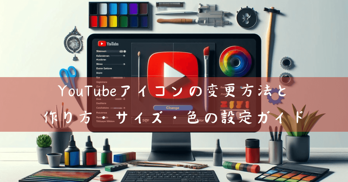 YouTubeアイコンの変更方法と作り方・サイズ・色の設定ガイ