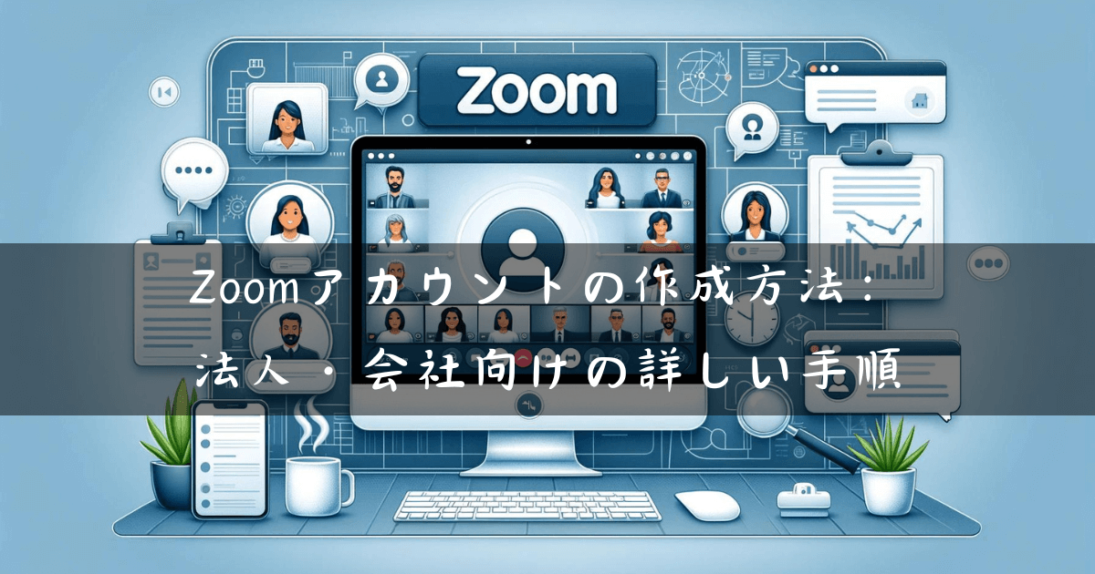 Zoomアカウントの作成方法：法人・会社向けの詳しい手順