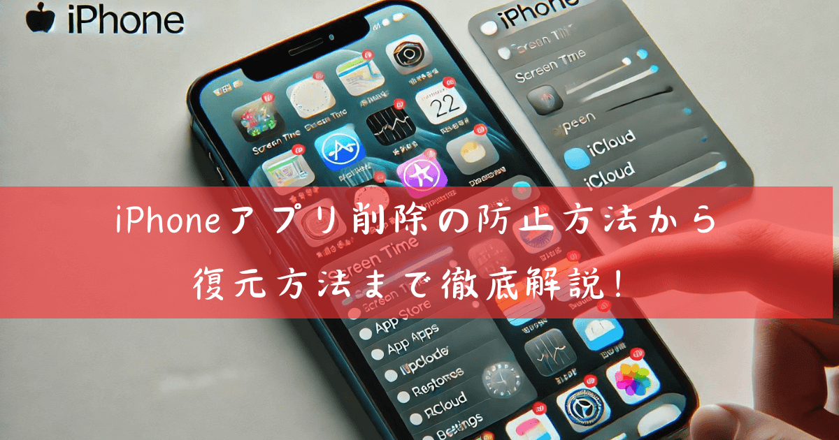 iPhoneアプリ削除の防止方法から復元方法まで徹底解説！