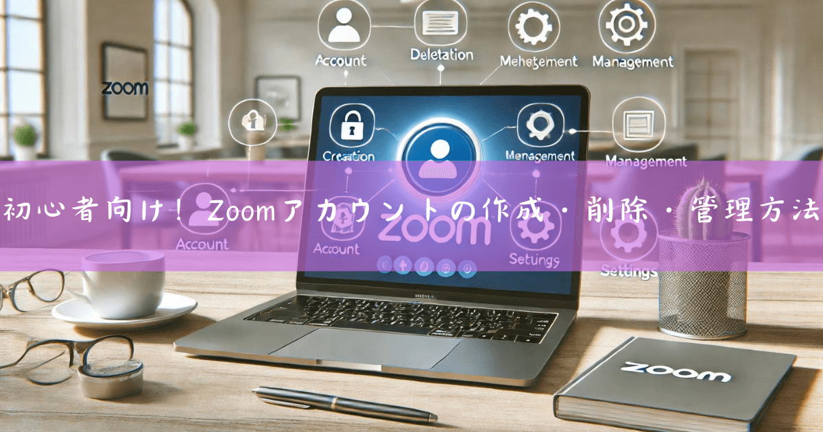 初心者向け！Zoomアカウントの作成・削除・管理方法