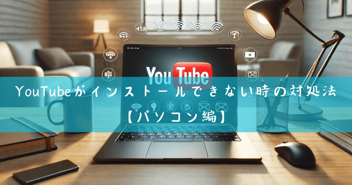 YouTubeがインストールできない時の対処法【パソコン編】